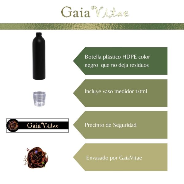gaiavitae® dmso (dimetilsulfóxido) 99,9% sin diluir 500 mililitros y con vaso medidor incluido | absolutamente puro : sin aditivos | envase especial ligero y práctico con gotero
